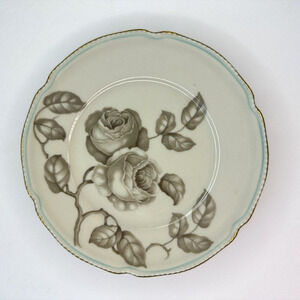 CASTLETON (USA) Gloria, 1 Bread & Butter Plate-Pearl Edge, Roses, Blue line, VTG